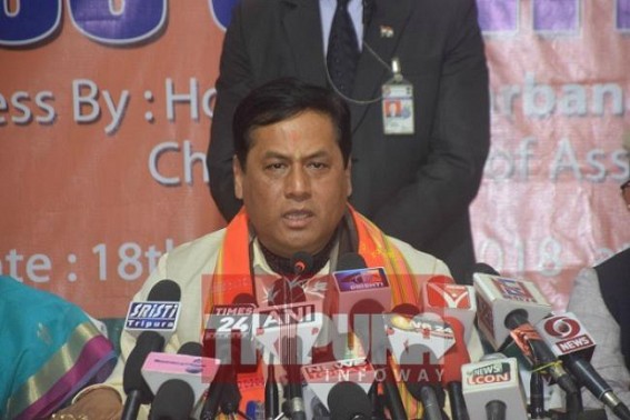 Sonowal asks Tripura to do hardwork like Narendra Modi
